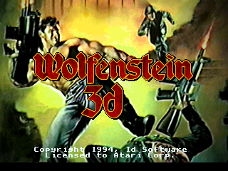 Wolfenstein 3D title screen for Jaguar